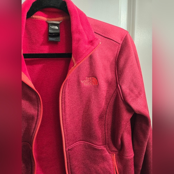 Women’s Medium The North Face Agave Fall Zip Jacket Red Cayenne Heather - Picture 5 of 11